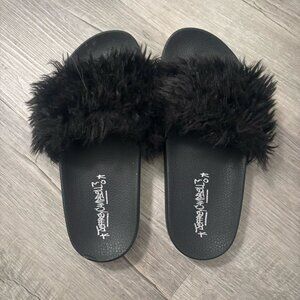 Jeffery Campbell Furry Slides